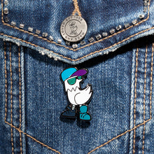 Load image into Gallery viewer, LIMITED Swag Pigeon Enamel Pin + FREE Sticker!
